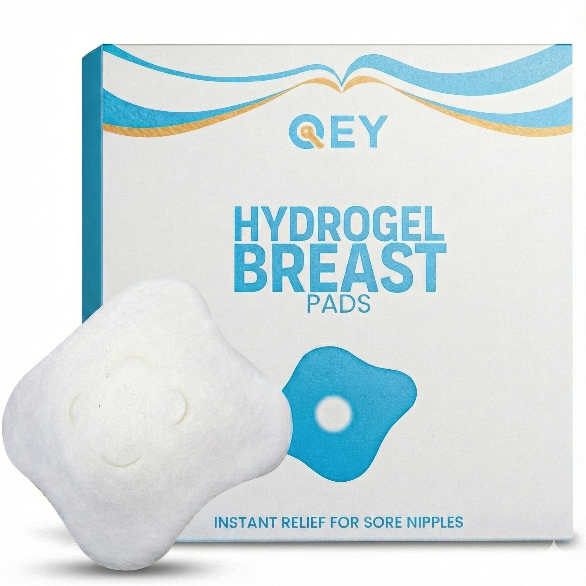 QEY® 12 Stuks Hydrogel Pads - Tepelbeschermers - Borst Kompressen